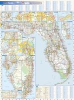 Florida State Wall Map by Globe Turner