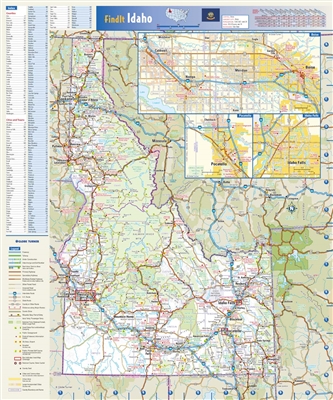 Idaho State Wall Map by Globe Turner