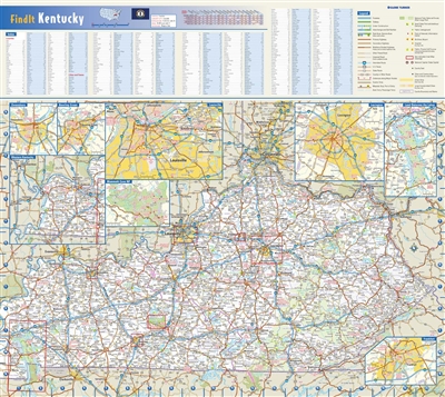 Kentucky State Wall Map by Globe Turner