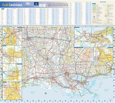 Louisiana State Wall Map by Globe Turner