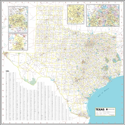 Texas Highway City County map