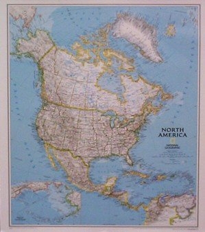 National Geographic North America map