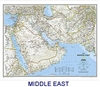 sale National Geographic Middle East political map