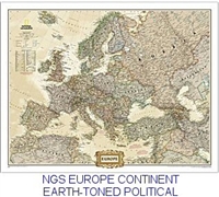 National Geographic Europe Map