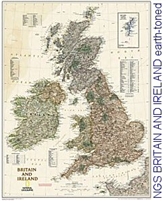 National Geographic Britain and Ireland map