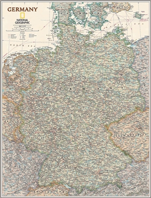 National Geographic map Germany sale