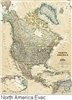 National Geographic North America Exec map sale