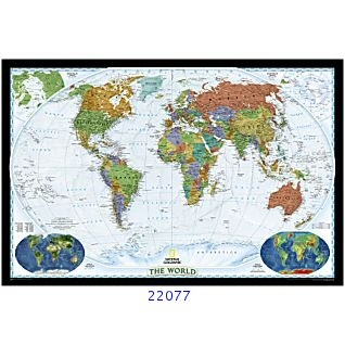 National Geographic World Map Decorator 43 x 30