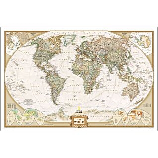 National Geographic Executive World Map