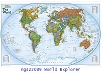 National Geographic World Explorer 32 x 20