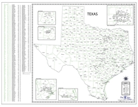 Texas County Town Map