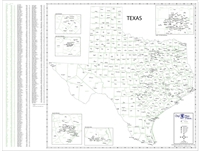 Texas County Town map