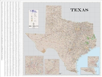 Texas Highway City County map