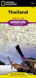 Thailand fold map national geographic adventure map