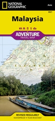 Malaysia fold map national geographic adventure map