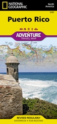 Puerto Rico fold map national geographic adventure map