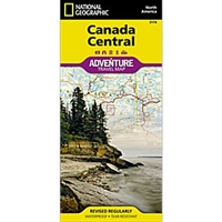 Canada fold map national geographic adventure map