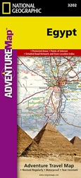 Egypt fold map national geographic adventure map