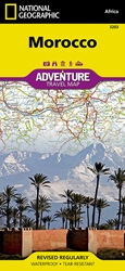 Morocco fold map national geographic adventure map