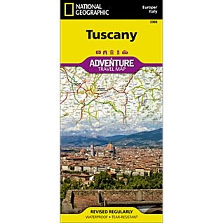 Tuscany fold map national geographic adventure map