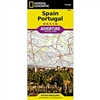 Spain Portugal fold map national geographic adventure map