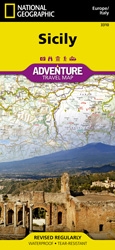 Sicily fold map national geographic adventure map
