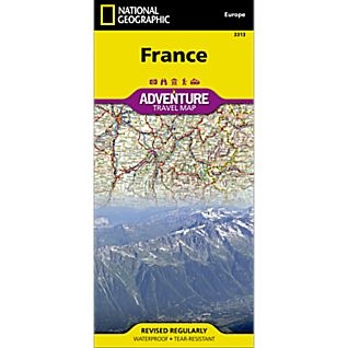 France fold map national geographic adventure map