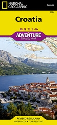 Croatia fold map national geographic adventure map