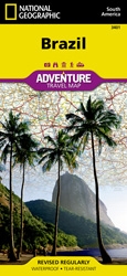 Brazil fold map national geographic adventure map