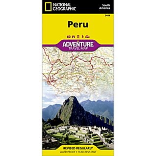 Peru fold map national geographic adventure map