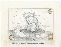 Original Storyboard of Fievel from American Tail (1986)