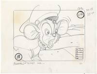 Original Storyboard of Fievel from American Tail (1986)