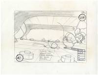 Original Storyboard of Fievel from American Tail (1986)