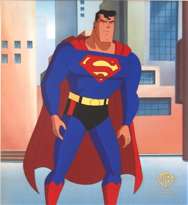 Production Cel of Superman from Little Girl Lost: Part 1