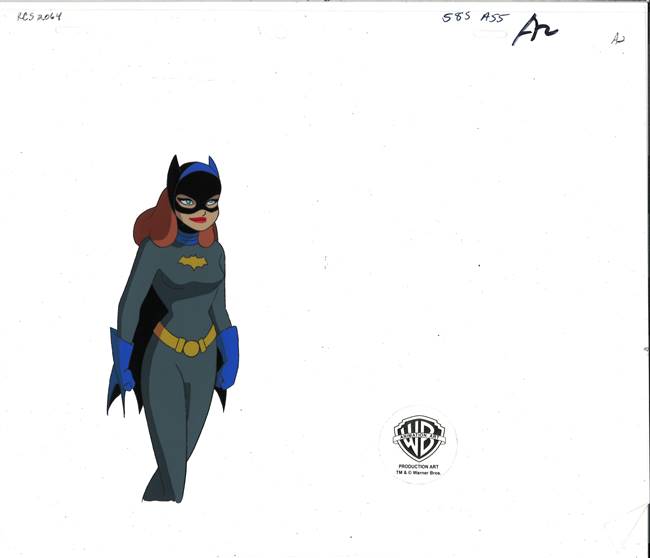 Original Production Cel of Batgirl from Batman the Animated Series
