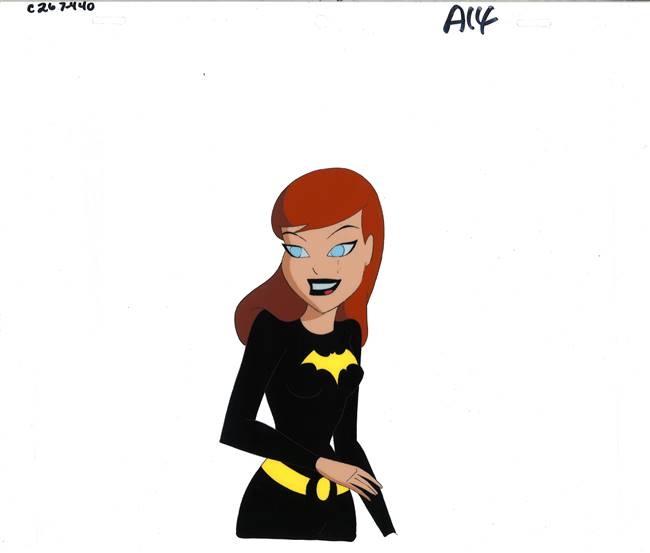 Original Production Cel of Batgirl from New Batman Adventures