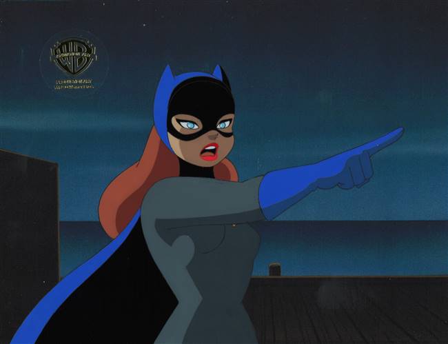 Original Production Cel of Batgirl from Batman the Animated Series