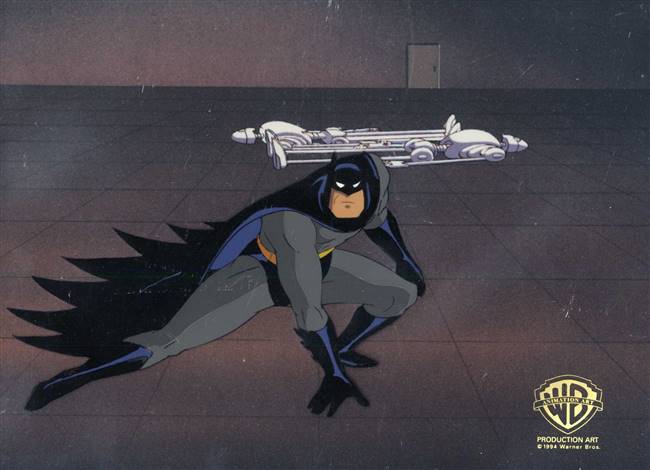 Original Production cel of Batman from Heart of Steel from Batman the Animated Series (1992)