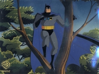 Original Production cel of Batman from House and Garden from The Adventures of Batman and Robin (1994)