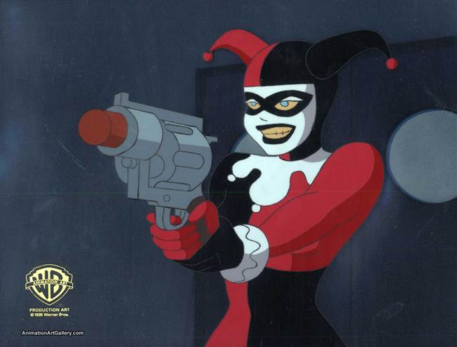 Original Production Cel of Harley Quinn from The Laughing Fish