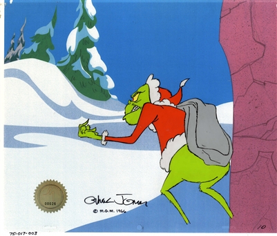 Original Production Cel of the Grinch from How the Grinch Stole Christmas (1966)