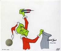 Original Production Cel of the Grinch from How the Grinch Stole Christmas (1966)