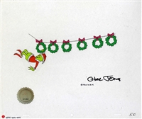 Original Production Cel of The Grinch from How the Grinch Stole Christmas (1966)