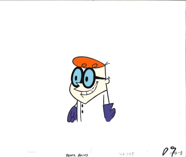 Original Production Cel of Dexter from Dexter's Laboratory