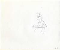 Original Production Drawing of the Grinch from The Grinch Grinches the Cat in the Hat (1982)