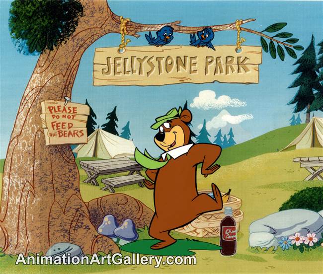 Publicity Cel of Yogi Bear from Hanna-Barbera Studio