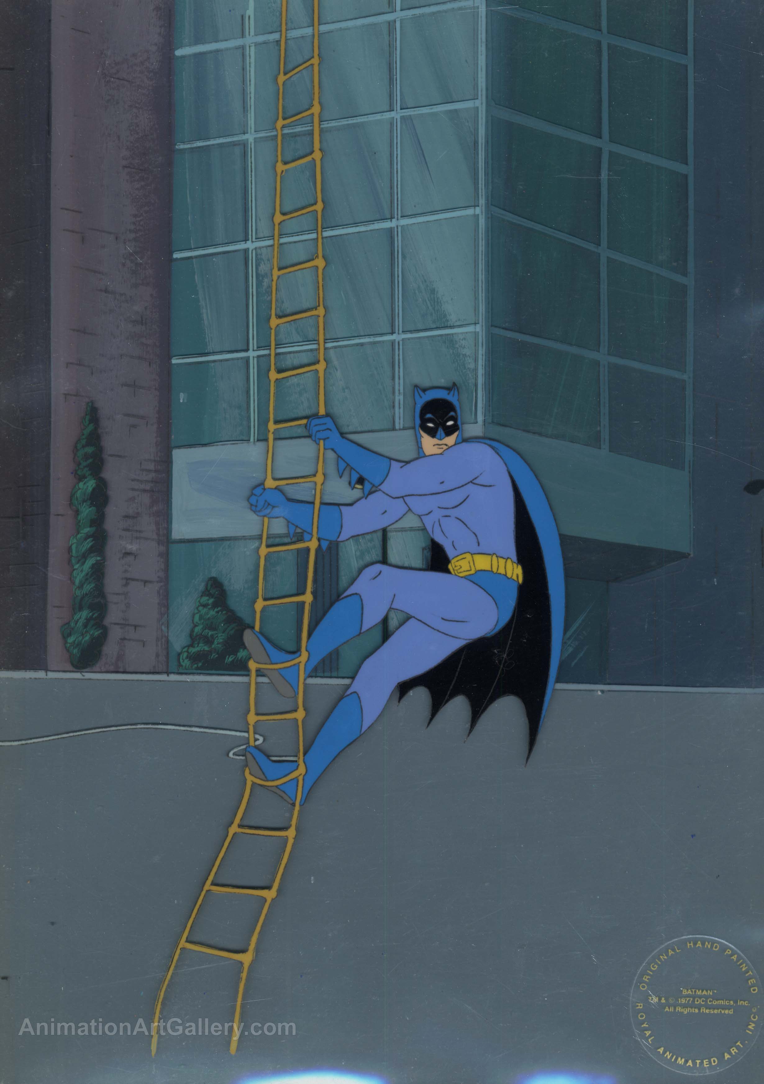 Original Production Cel of Batman from BATMAN