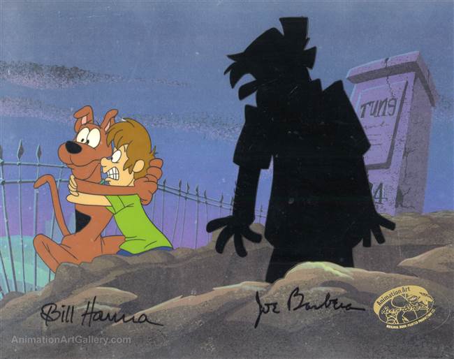 Original Production Cel of Scooby Doo and Shaggy from A Pup Named Scooby Doo