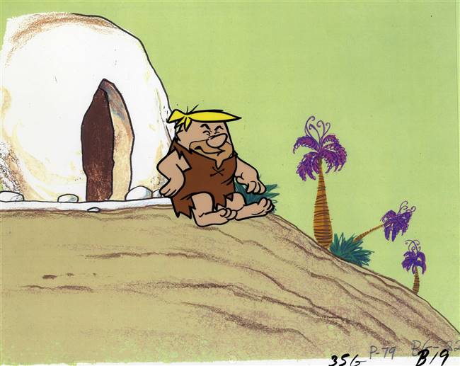 Original Production Cel of Barney Rubble from the Flintstones