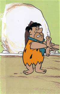Original Production Cel of Fred Flintstone from the Flintstones
